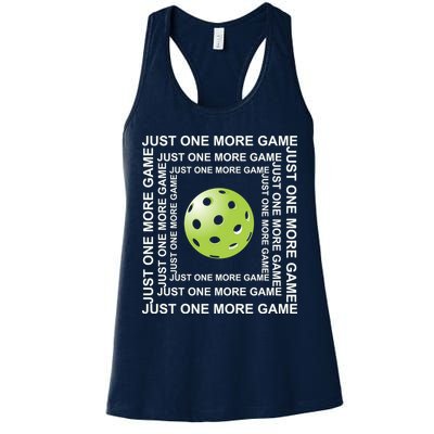Just One More Game Square | Fun Pickleball Womens Tank Top