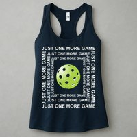 Just One More Game Square | Fun Pickleball Womens Tank Top
