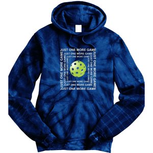 Just One More Game Square | Fun Pickleball Tie Dye Hoodie