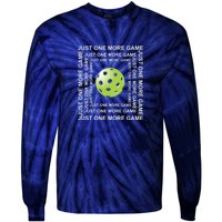 Just One More Game Square | Fun Pickleball Tie-Dye Long Sleeve Shirt