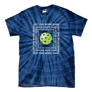 Just One More Game Square | Fun Pickleball Tie-Dye T-Shirt