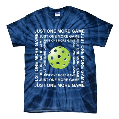 Just One More Game Square | Fun Pickleball Tie-Dye T-Shirt