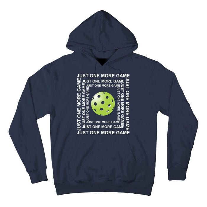 Just One More Game Square | Fun Pickleball Tall Hoodie