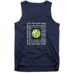 Just One More Game Square | Fun Pickleball Tank Top