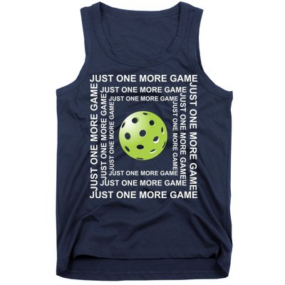 Just One More Game Square | Fun Pickleball Tank Top