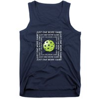 Just One More Game Square | Fun Pickleball Tank Top