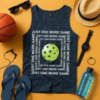 Just One More Game Square | Fun Pickleball Tank Top