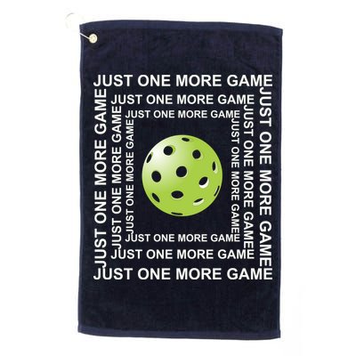 Just One More Game Square | Fun Pickleball Golf Towel
