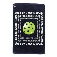 Just One More Game Square | Fun Pickleball Golf Towel