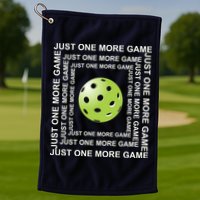 Just One More Game Square | Fun Pickleball Golf Towel