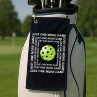 Just One More Game Square | Fun Pickleball Golf Towel