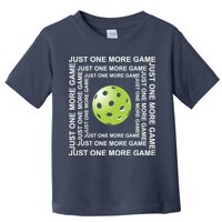 Just One More Game Square | Fun Pickleball Toddler T-Shirt