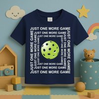 Just One More Game Square | Fun Pickleball Toddler T-Shirt