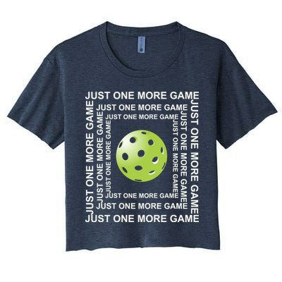 Just One More Game Square | Fun Pickleball Crop Top