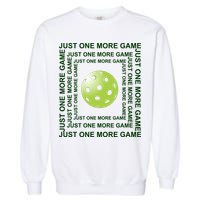 Just One More Game Square | Fun Pickleball Garment-Dyed Sweatshirt