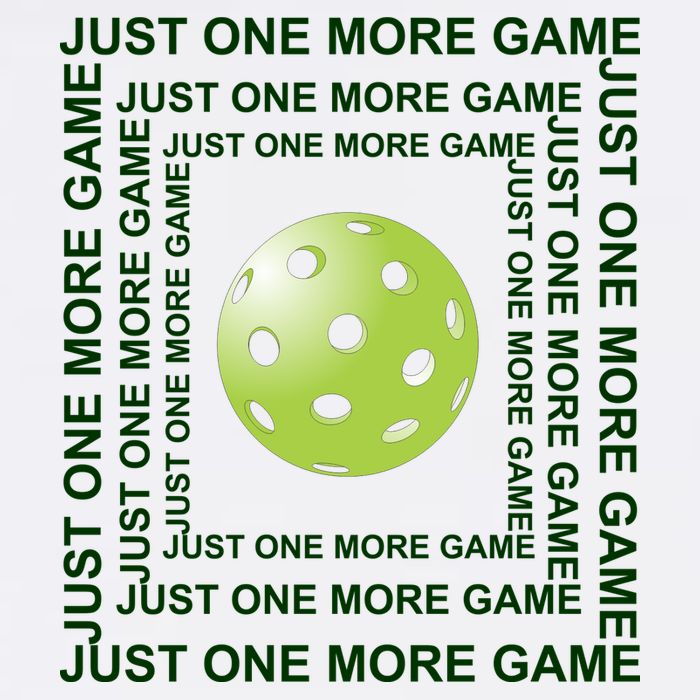 Just One More Game Square | Fun Pickleball Garment-Dyed Sweatshirt