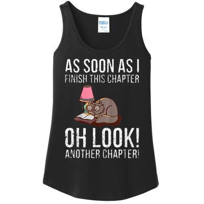 Just One More Chapter Cat 2024 Ladies Essential Tank