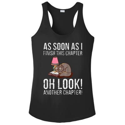 Just One More Chapter Cat 2024 Ladies PosiCharge Competitor Racerback Tank