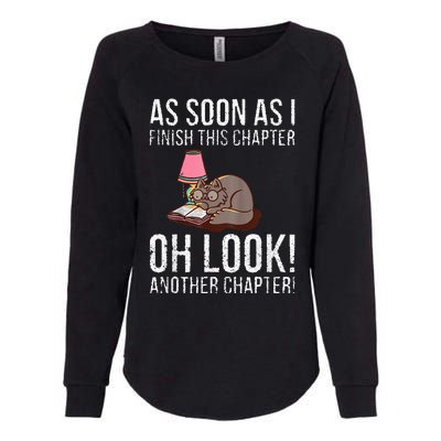 Just One More Chapter Cat 2024 Womens California Wash Sweatshirt