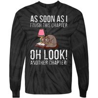 Just One More Chapter Cat 2024 Tie-Dye Long Sleeve Shirt