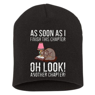 Just One More Chapter Cat 2024 Short Acrylic Beanie