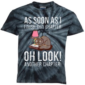 Just One More Chapter Cat 2024 Kids Tie-Dye T-Shirt