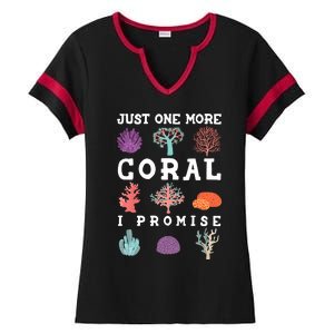 Just One More Coral I Promise Aquarium Fish Tank Coral Reefs Gift Ladies Halftime Notch Neck Tee