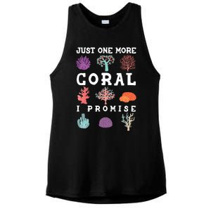 Just One More Coral I Promise Aquarium Fish Tank Coral Reefs Gift Ladies PosiCharge Tri-Blend Wicking Tank