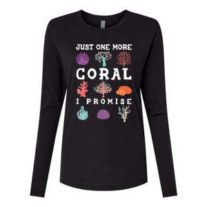 Just One More Coral I Promise Aquarium Fish Tank Coral Reefs Gift Womens Cotton Relaxed Long Sleeve T-Shirt