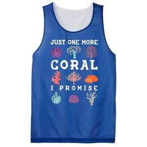 Just One More Coral I Promise Aquarium Fish Tank Coral Reefs Gift Mesh Reversible Basketball Jersey Tank