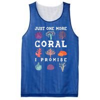 Just One More Coral I Promise Aquarium Fish Tank Coral Reefs Gift Mesh Reversible Basketball Jersey Tank