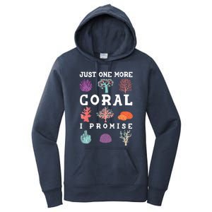 Just One More Coral I Promise Aquarium Fish Tank Coral Reefs Gift Women's Pullover Hoodie