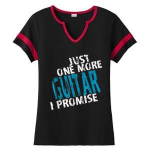 Just One More Guitar I Promise, Guitars Collector Guitarist Ladies Halftime Notch Neck Tee