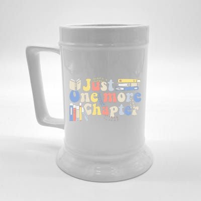 Just One More Chapter Funny Book Lover Beer Stein