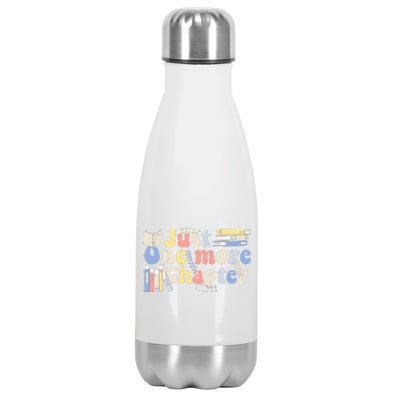 Just One More Chapter Funny Book Lover Stainless Steel Insulated Water Bottle