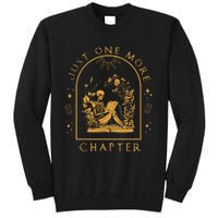 Just One More Chapter Vintage Skeleton Reading Book Reader Sweatshirt