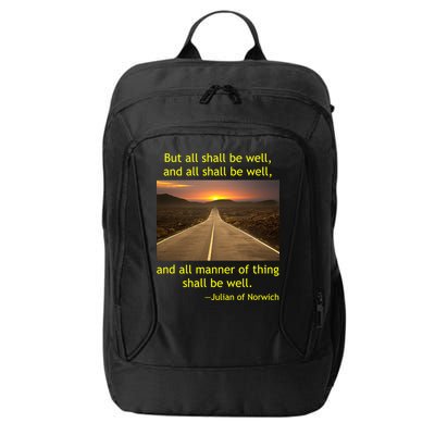 Julian Of Norwich All Shall Be Well Christian Heaven Hope City Backpack
