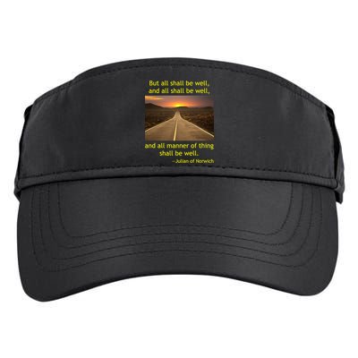 Julian Of Norwich All Shall Be Well Christian Heaven Hope Adult Drive Performance Visor