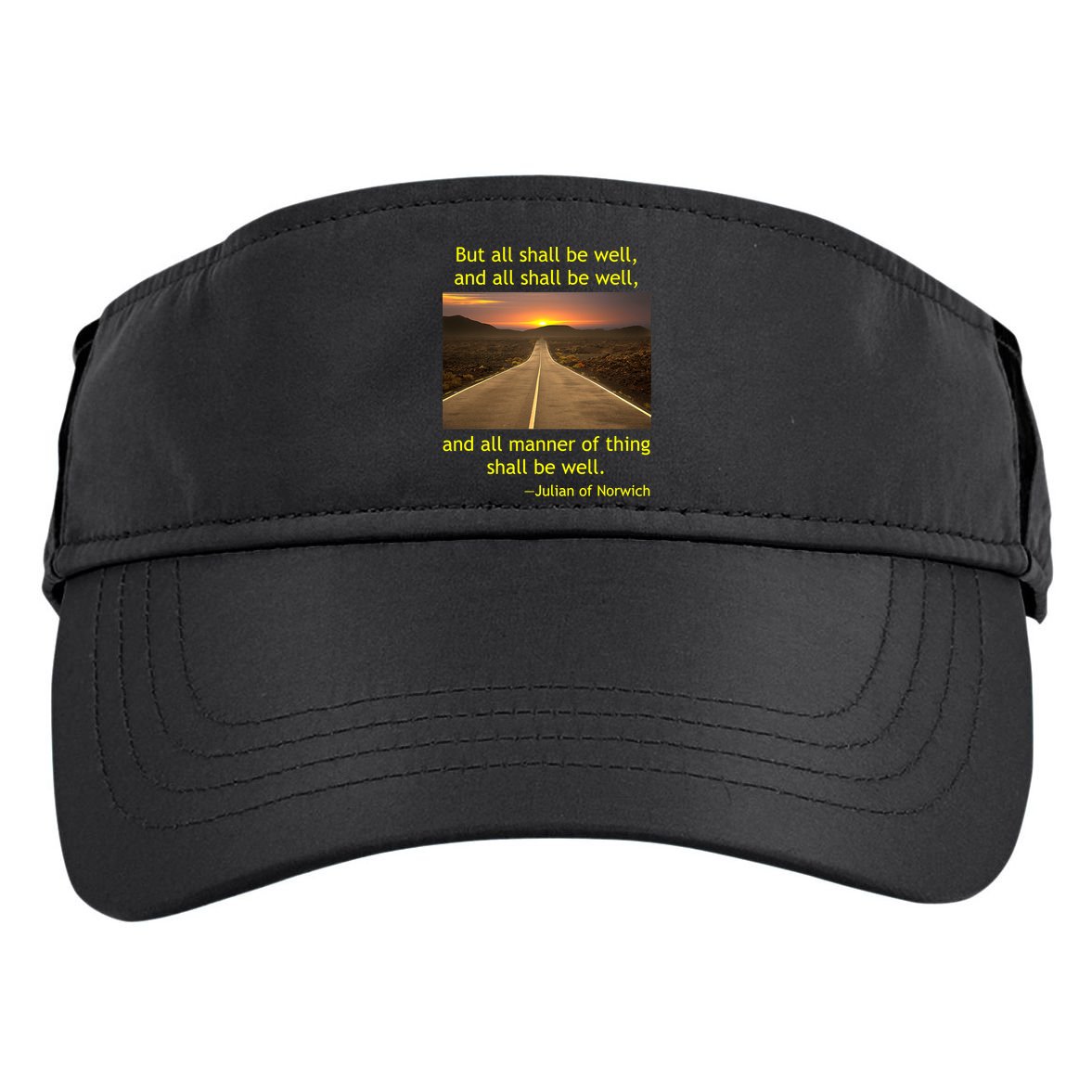 Julian Of Norwich All Shall Be Well Christian Heaven Hope Adult Drive Performance Visor
