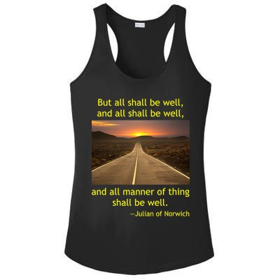 Julian Of Norwich All Shall Be Well Christian Heaven Hope Ladies PosiCharge Competitor Racerback Tank