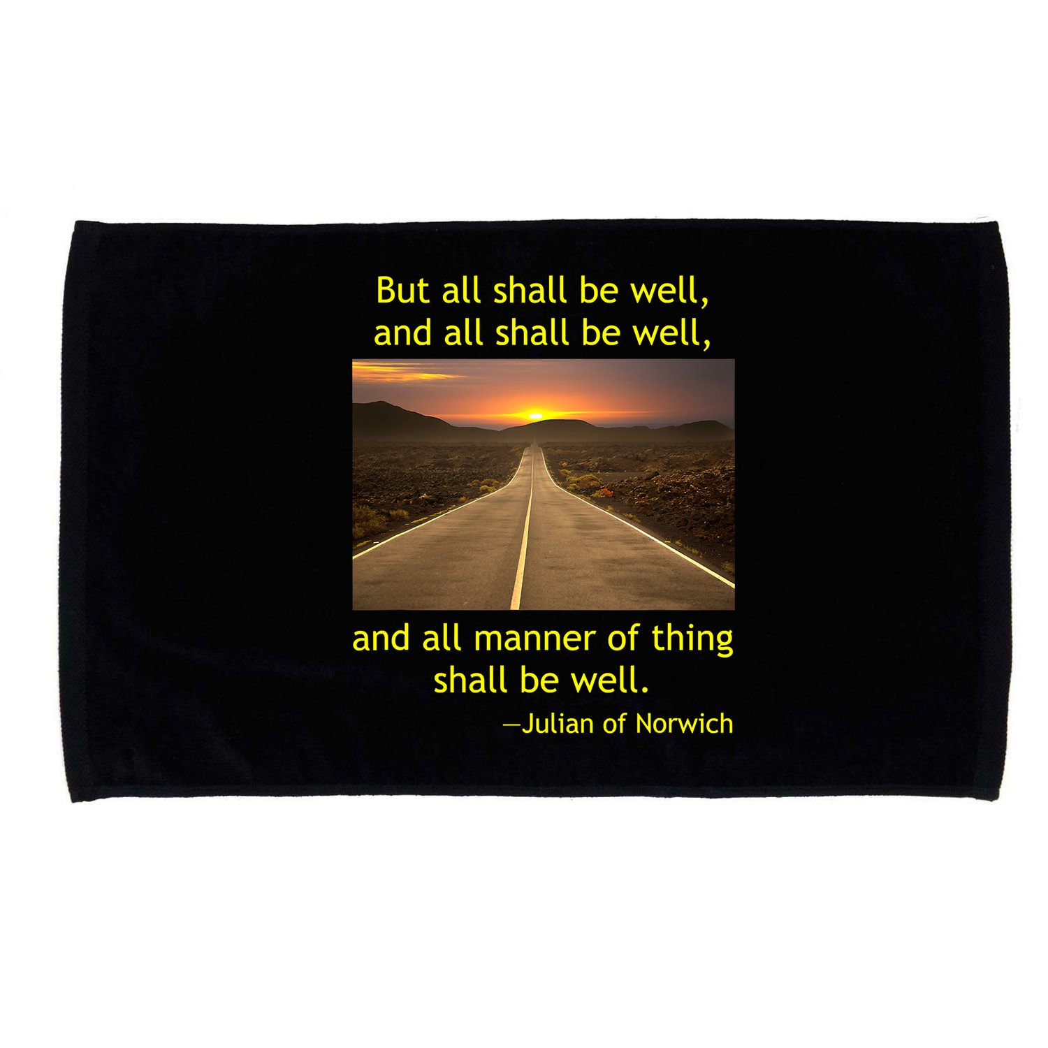 Julian Of Norwich All Shall Be Well Christian Heaven Hope Microfiber Hand Towel