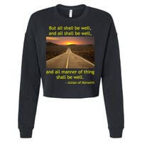 Julian Of Norwich All Shall Be Well Christian Heaven Hope Cropped Pullover Crew