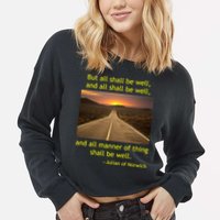 Julian Of Norwich All Shall Be Well Christian Heaven Hope Cropped Pullover Crew