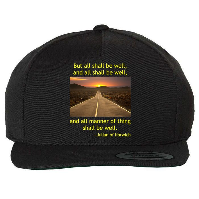Julian Of Norwich All Shall Be Well Christian Heaven Hope Wool Snapback Cap
