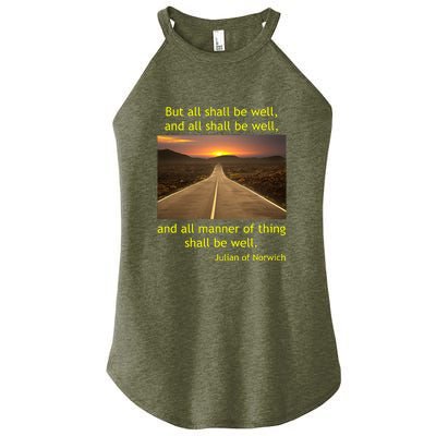 Julian Of Norwich All Shall Be Well Christian Heaven Hope Women's Perfect Tri Rocker Tank