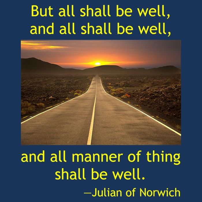 Julian Of Norwich All Shall Be Well Christian Heaven Hope Cool Comfort Performance Bucket Hat