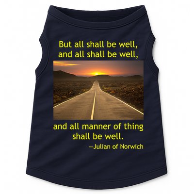 Julian Of Norwich All Shall Be Well Christian Heaven Hope Doggie Tank