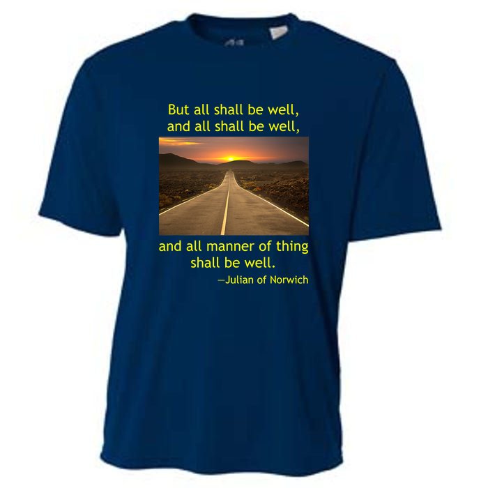 Julian Of Norwich All Shall Be Well Christian Heaven Hope Cooling Performance Crew T-Shirt