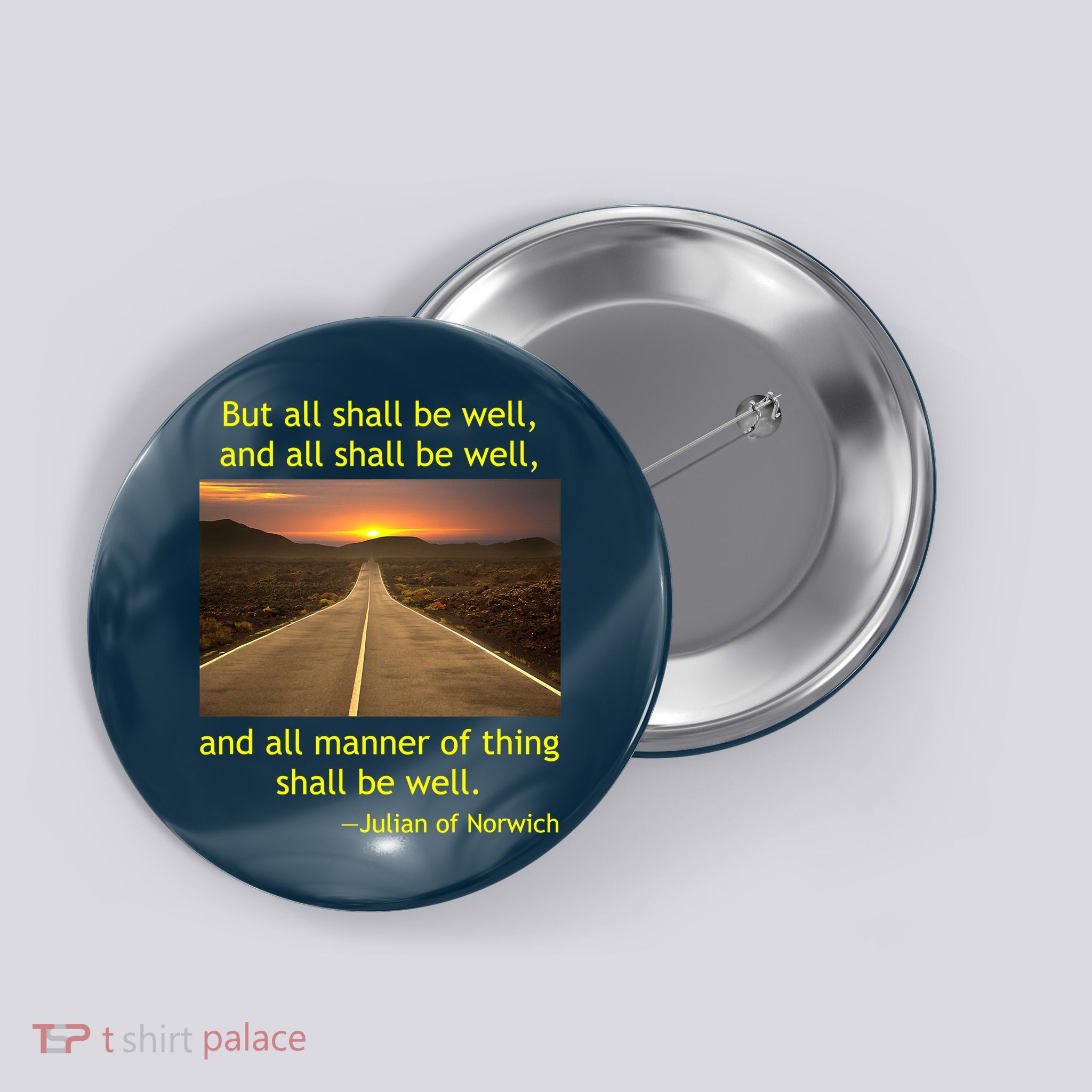 Julian Of Norwich All Shall Be Well Christian Heaven Hope Button