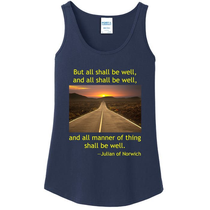 Julian Of Norwich All Shall Be Well Christian Heaven Hope Ladies Essential Tank